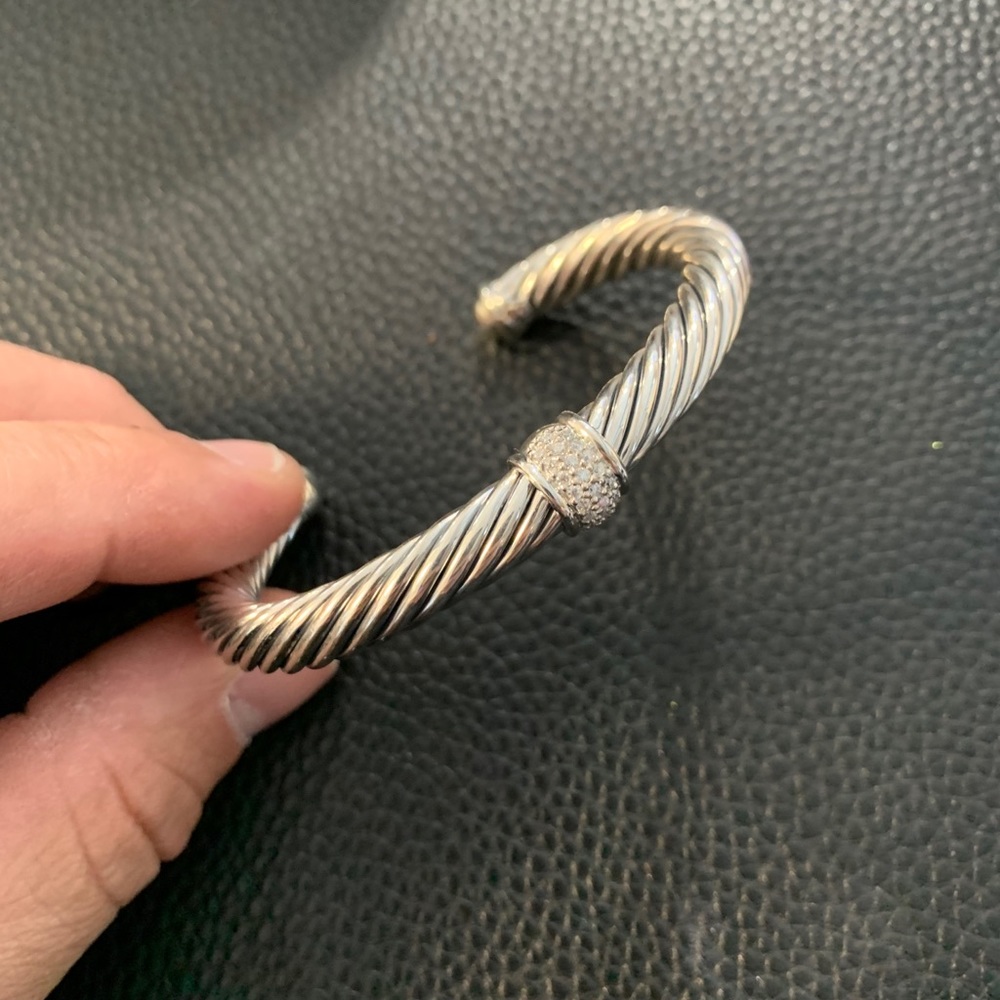 David Yurman Center Station Bracelet Pave Diamonds - Picture 2 of 6